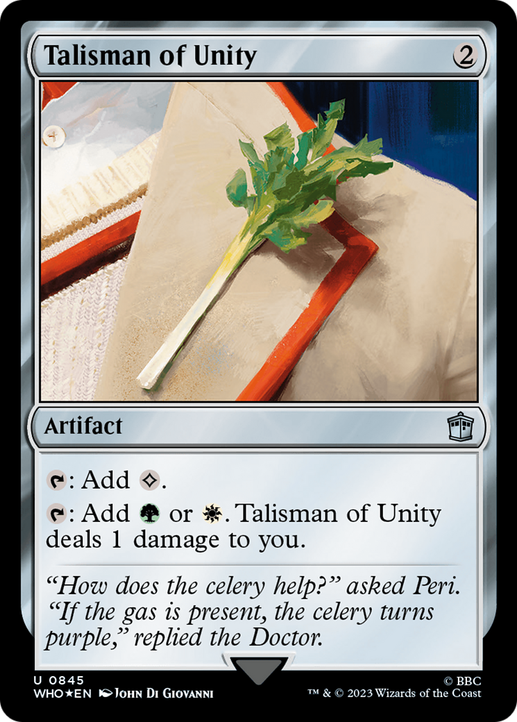 Talisman of Unity (Surge Foil) [Doctor Who] | Arkham Games and Comics