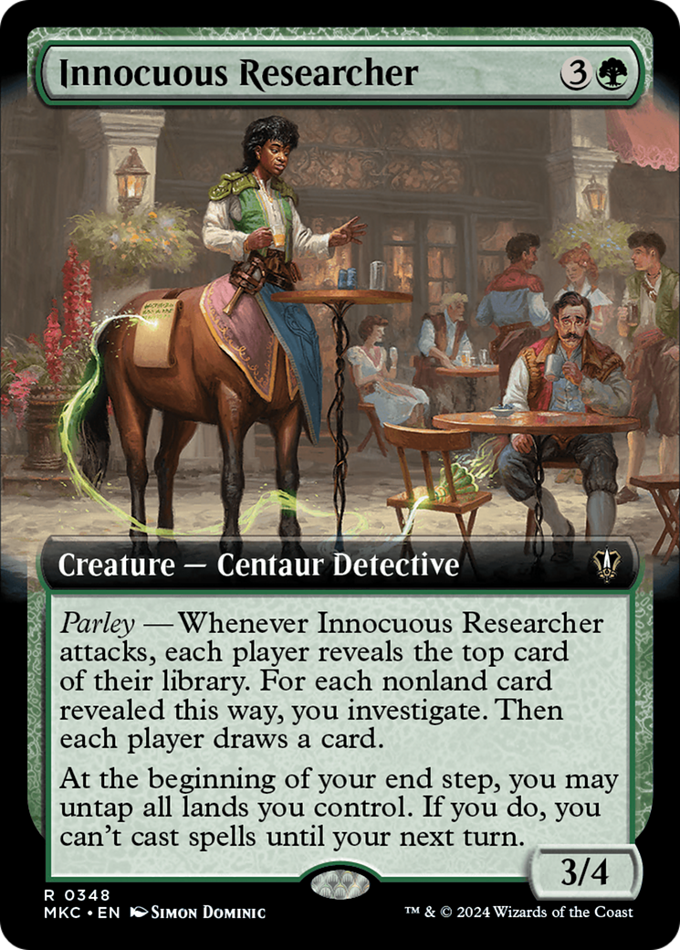 Innocuous Researcher (Extended Art) [Murders at Karlov Manor Commander] | Arkham Games and Comics