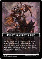 Bounty: Frankie the Fang // Bounty Rules Double-Sided Token [Outlaws of Thunder Junction Commander Tokens] | Arkham Games and Comics