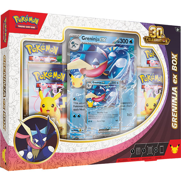 Pokemon TCG: 30th Celebration- ex Box Case (Sylveon ex or Greninja ex) | Arkham Games and Comics