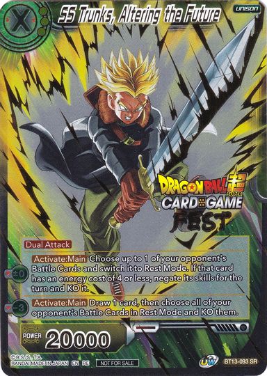 SS Trunks, Altering the Future (Card Game Fest 2022) (BT13-093) [Tournament Promotion Cards] | Arkham Games and Comics