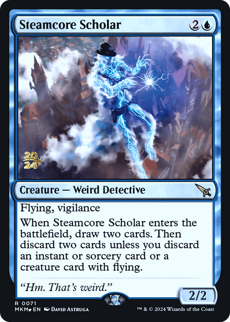 Steamcore Scholar [Murders at Karlov Manor Prerelease Promos] | Arkham Games and Comics