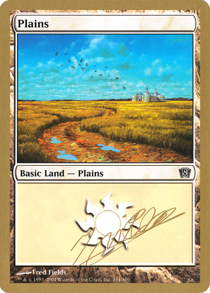 Plains (jn334) (Julien Nuijten) [World Championship Decks 2004] | Arkham Games and Comics