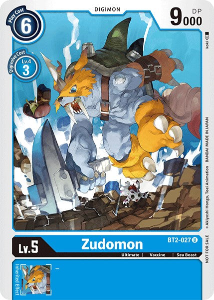 Zudomon [BT2-027] (Official Tournament Pack Vol.3) [Release Special Booster Promos] | Arkham Games and Comics