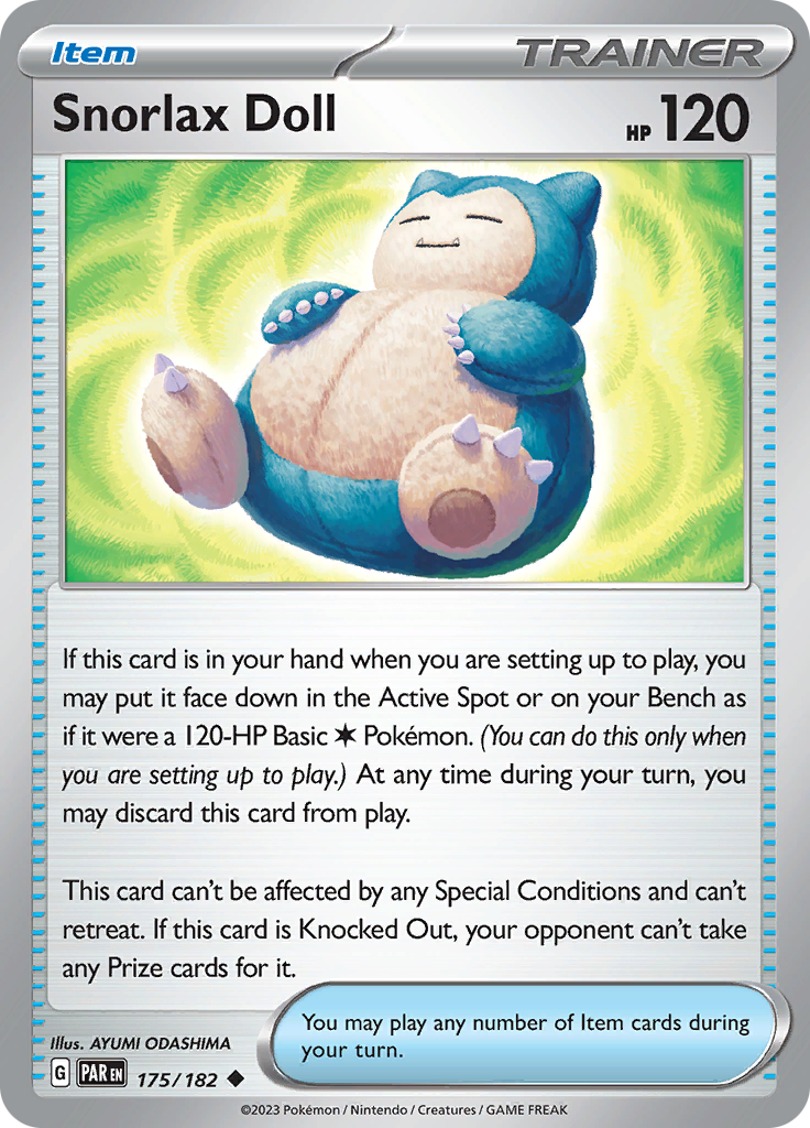 Snorlax Doll (175/182) [Scarlet & Violet: Paradox Rift] | Arkham Games and Comics