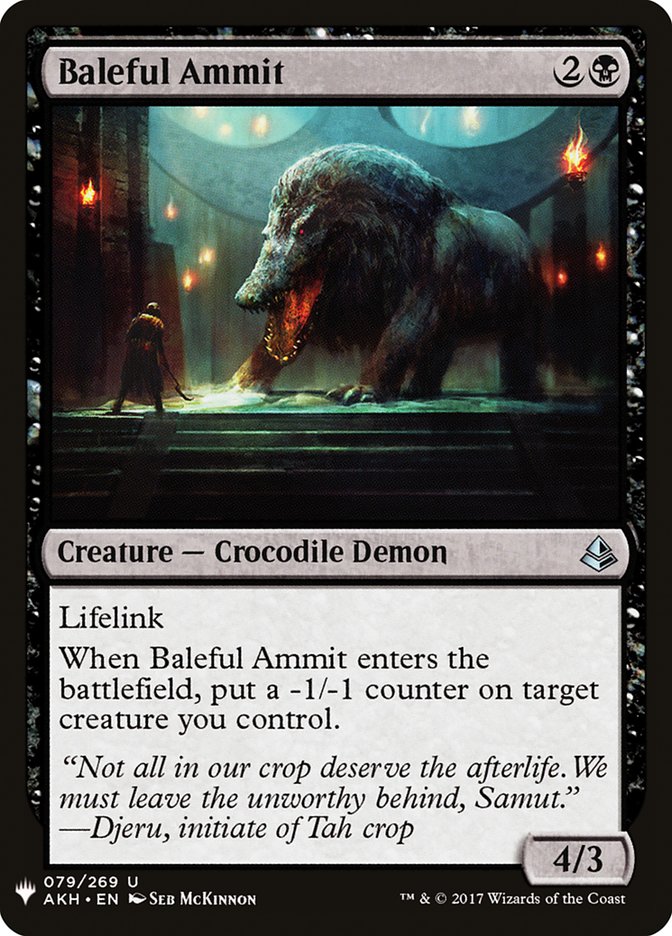 Baleful Ammit [Mystery Booster] | Arkham Games and Comics