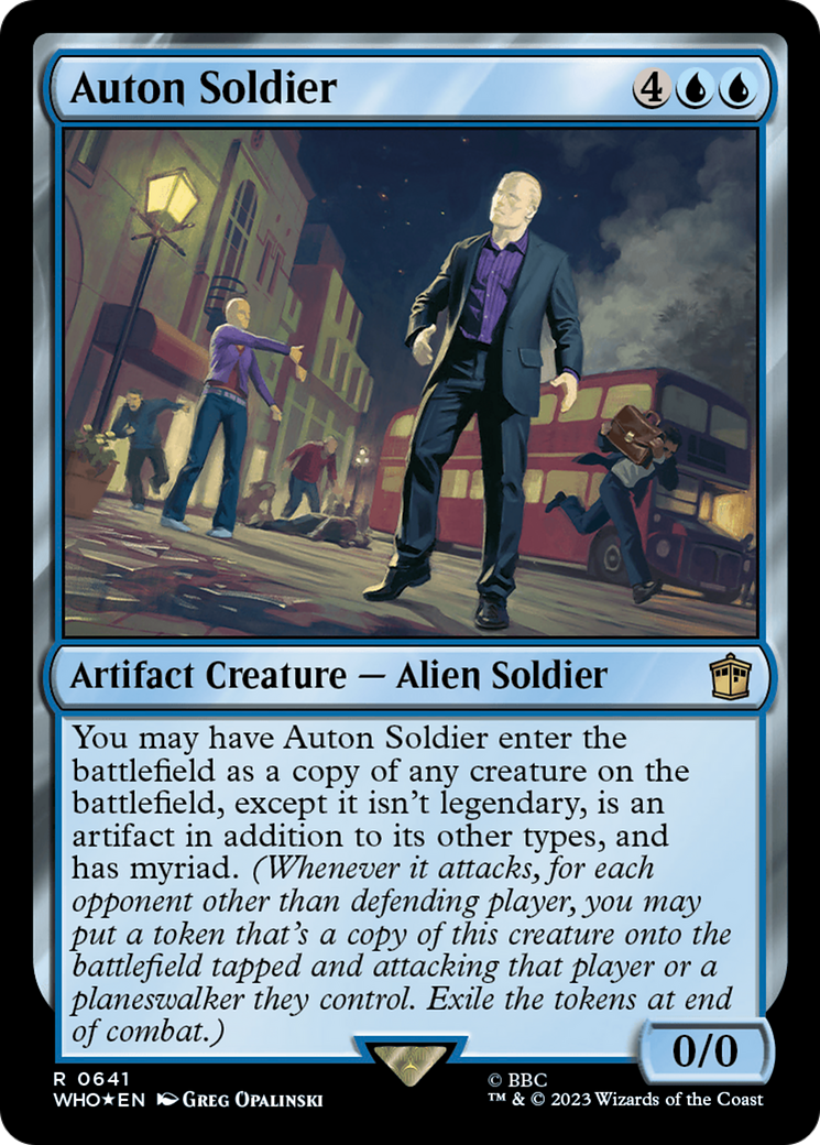 Auton Soldier (Surge Foil) [Doctor Who] | Arkham Games and Comics