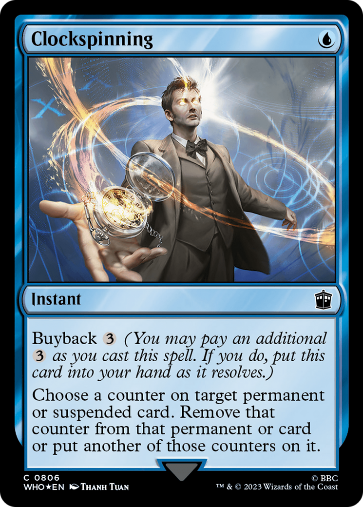 Clockspinning (Surge Foil) [Doctor Who] | Arkham Games and Comics