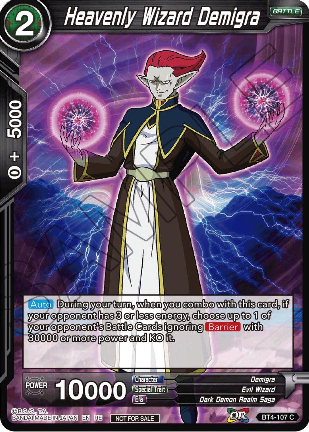 Heavenly Wizard Demigra (Championship Selection Pack 2023 Vol.1) (BT4-107) [Tournament Promotion Cards] | Arkham Games and Comics