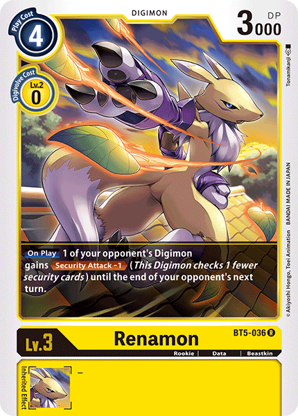 Renamon [BT5-036] [Battle of Omni] | Arkham Games and Comics