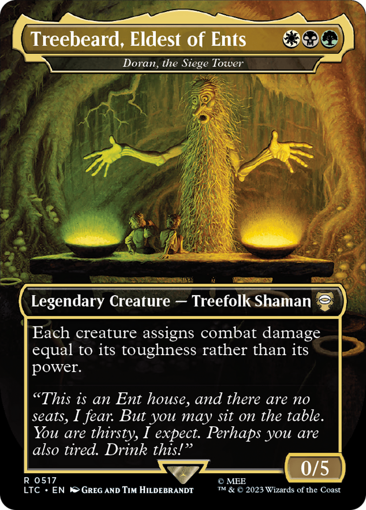 Treebeard, Eldest of Ents - Doran, the Siege Tower (Borderless) [The Lord of the Rings: Tales of Middle-Earth Commander] | Arkham Games and Comics
