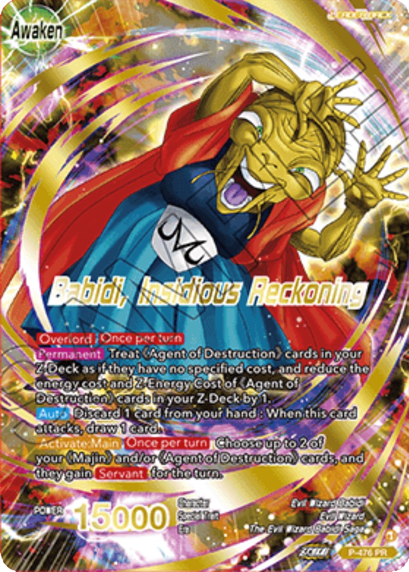 Babidi // Babidi, Insidious Reckoning (Gold-Stamped) (P-476) [Tournament Promotion Cards] | Arkham Games and Comics