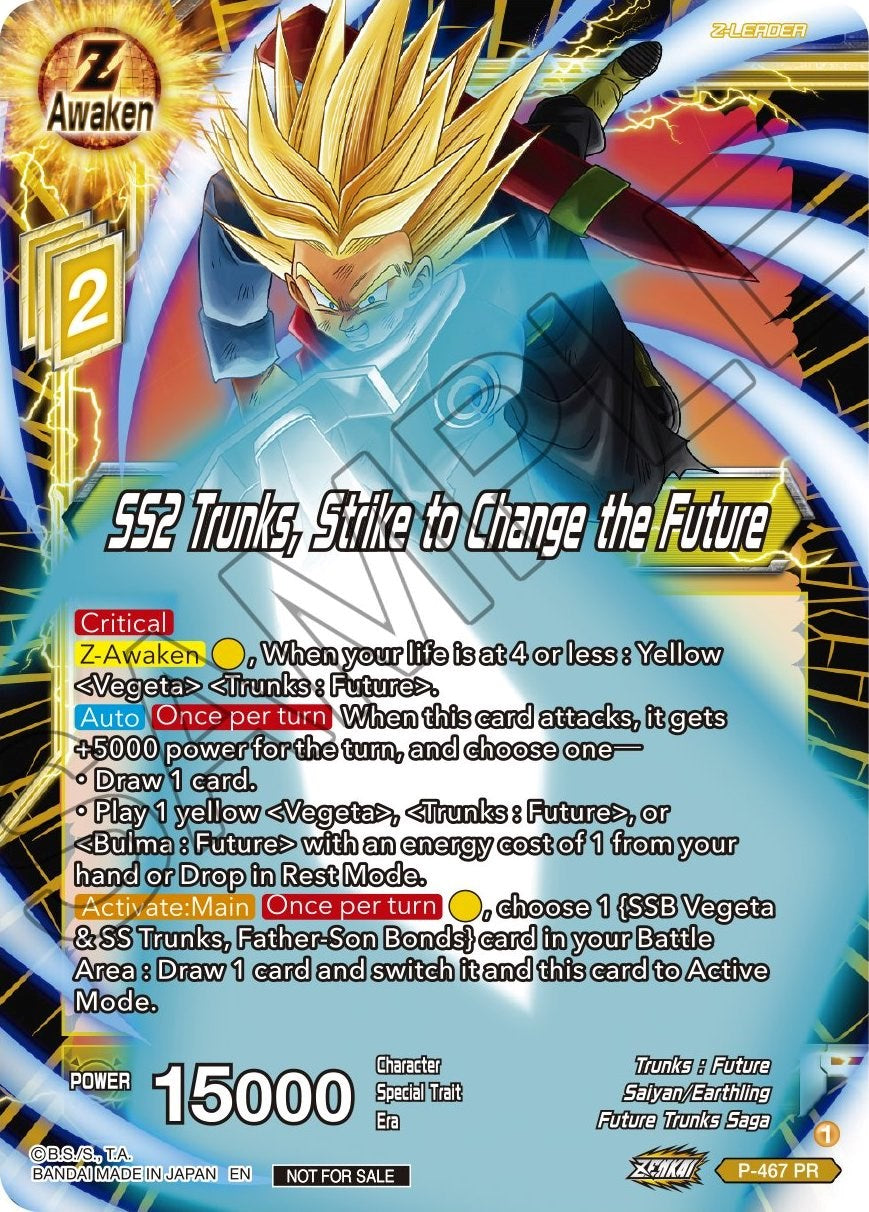SS2 Trunks, Strike to Change the Future (Z03 Dash Pack) (P-467) [Promotion Cards] | Arkham Games and Comics