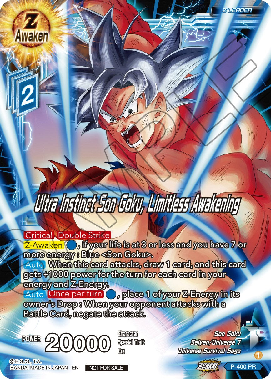 Ultra Instinct Son Goku, Limitless Awakening (P-400) [Promotion Cards] | Arkham Games and Comics