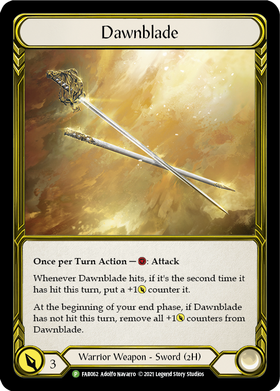 Dawnblade (Golden) [FAB062] (Promo)  Cold Foil | Arkham Games and Comics