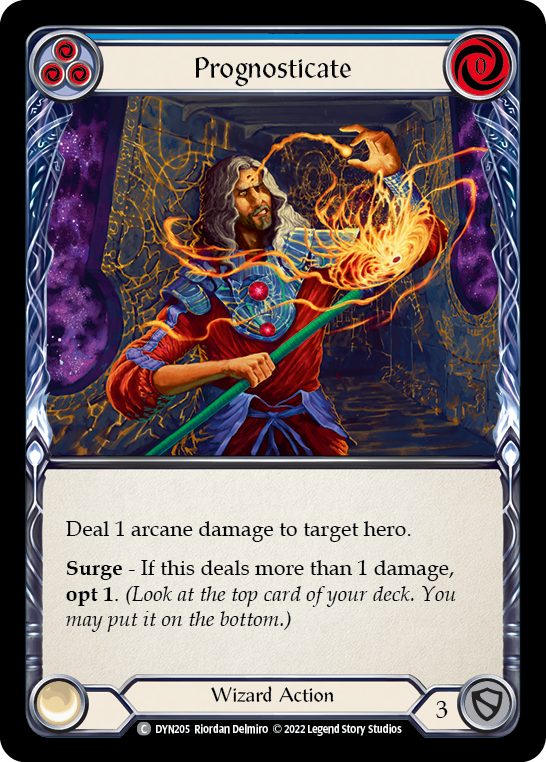 Prognosticate (Blue) [DYN205] (Dynasty) | Arkham Games and Comics