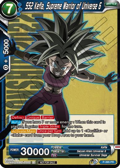 SS2 Kefla, Supreme Warrior of Universe 6 (P-395) [Promotion Cards] | Arkham Games and Comics