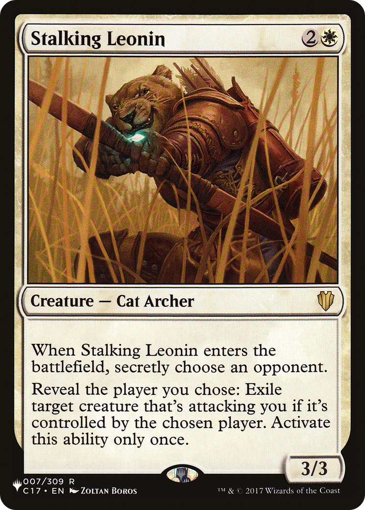 Stalking Leonin [The List] | Arkham Games and Comics