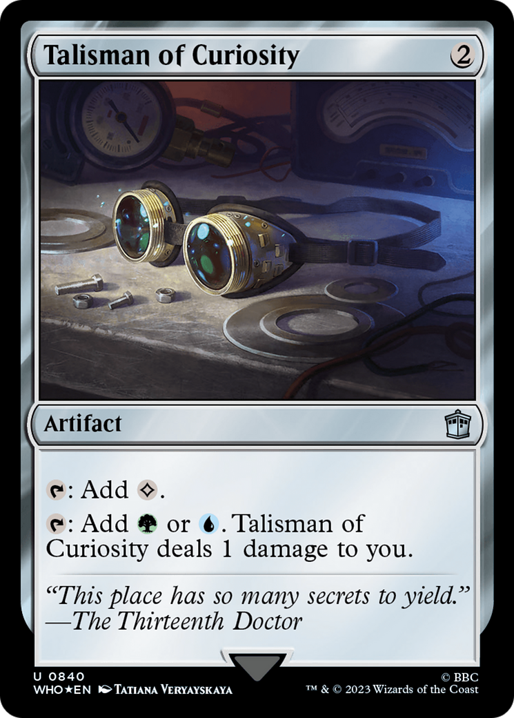 Talisman of Curiosity (Surge Foil) [Doctor Who] | Arkham Games and Comics