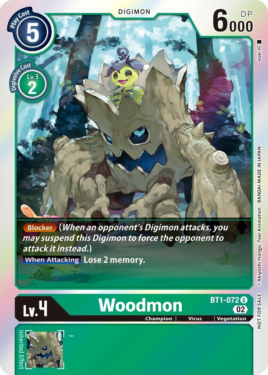 Woodmon [BT1-072] (Official Tournament Pack Vol. 6) [Release Special Booster Promos] | Arkham Games and Comics