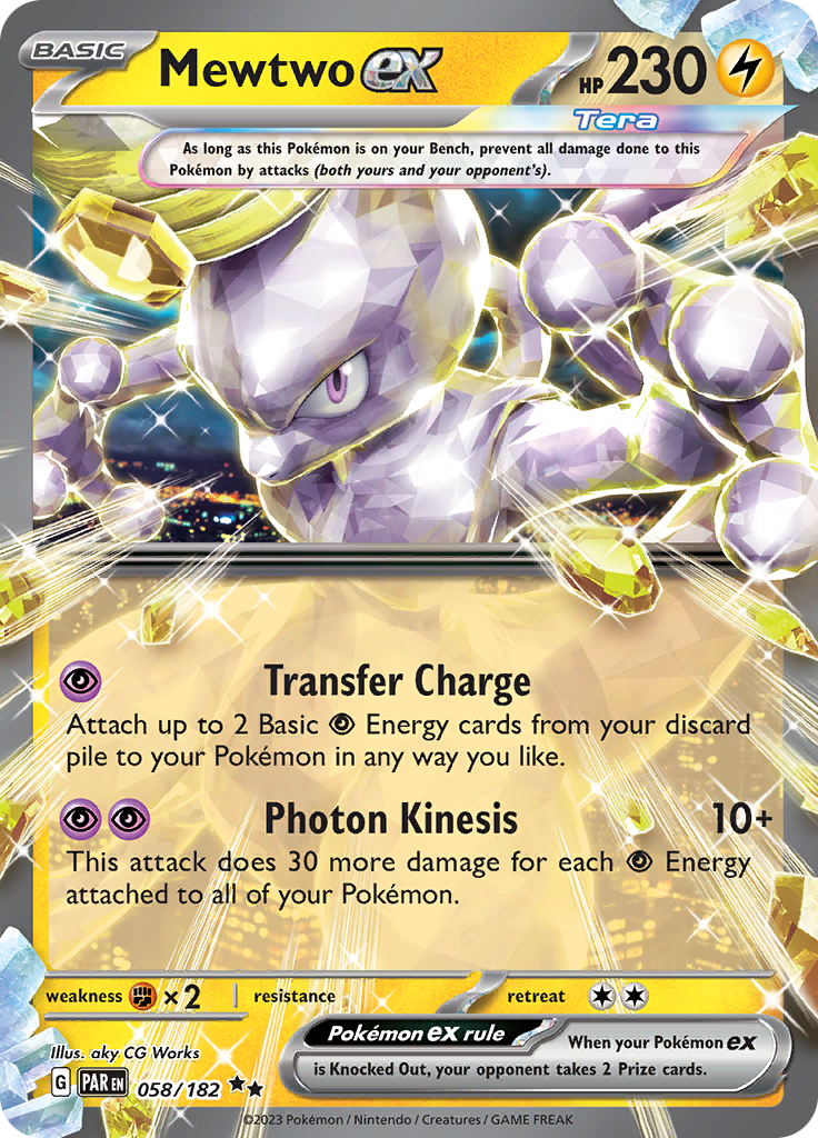 Mewtwo ex (058/182) [Scarlet & Violet: Paradox Rift] | Arkham Games and Comics