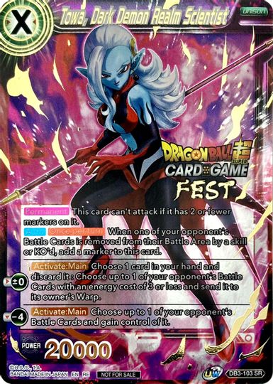 Towa, Dark Demon Realm Scientist (Card Game Fest 2022) (DB3-103) [Tournament Promotion Cards] | Arkham Games and Comics