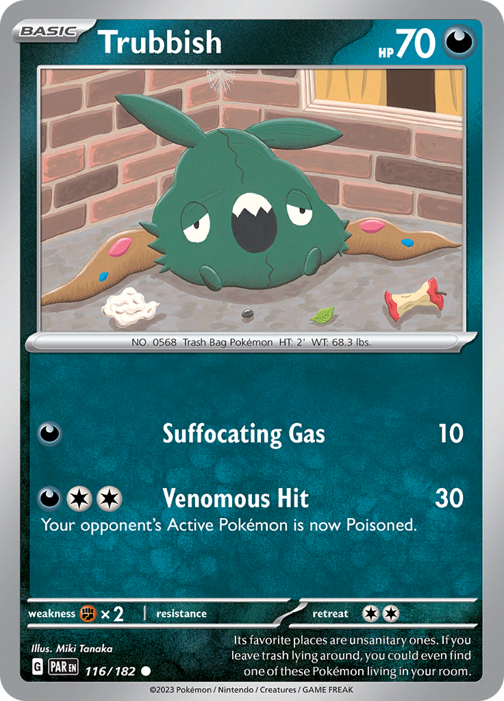 Trubbish (116/182) [Scarlet & Violet: Paradox Rift] | Arkham Games and Comics