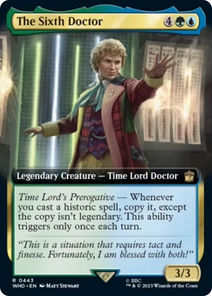 The Sixth Doctor (Extended Art) [Doctor Who] | Arkham Games and Comics