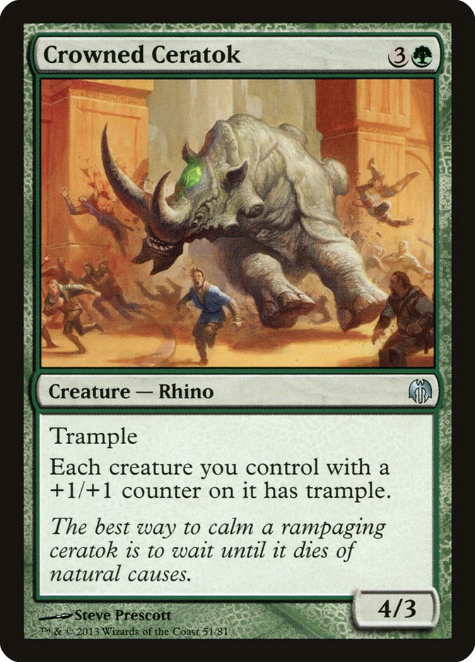 Crowned Ceratok [Duel Decks: Heroes vs. Monsters] | Arkham Games and Comics