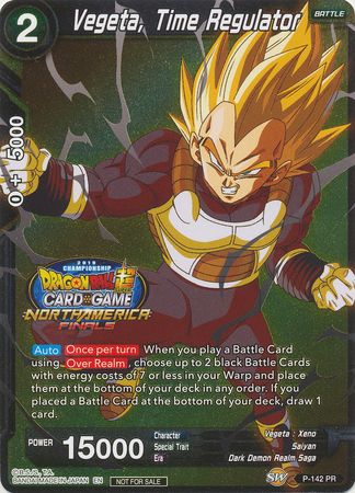 Vegeta, Time Regulator (Championship Final 2019) (Finalist) (P-142) [Tournament Promotion Cards] | Arkham Games and Comics