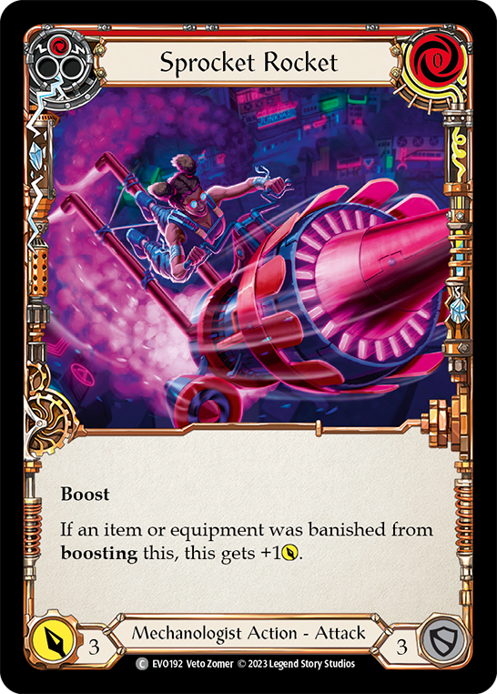 Sprocket Rocket (Red) [EVO192] (Bright Lights)  Rainbow Foil | Arkham Games and Comics