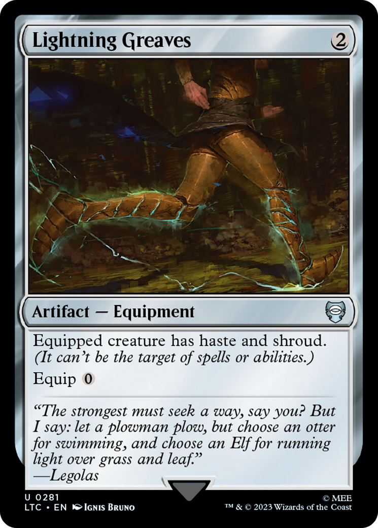 Lightning Greaves [The Lord of the Rings: Tales of Middle-Earth Commander] | Arkham Games and Comics