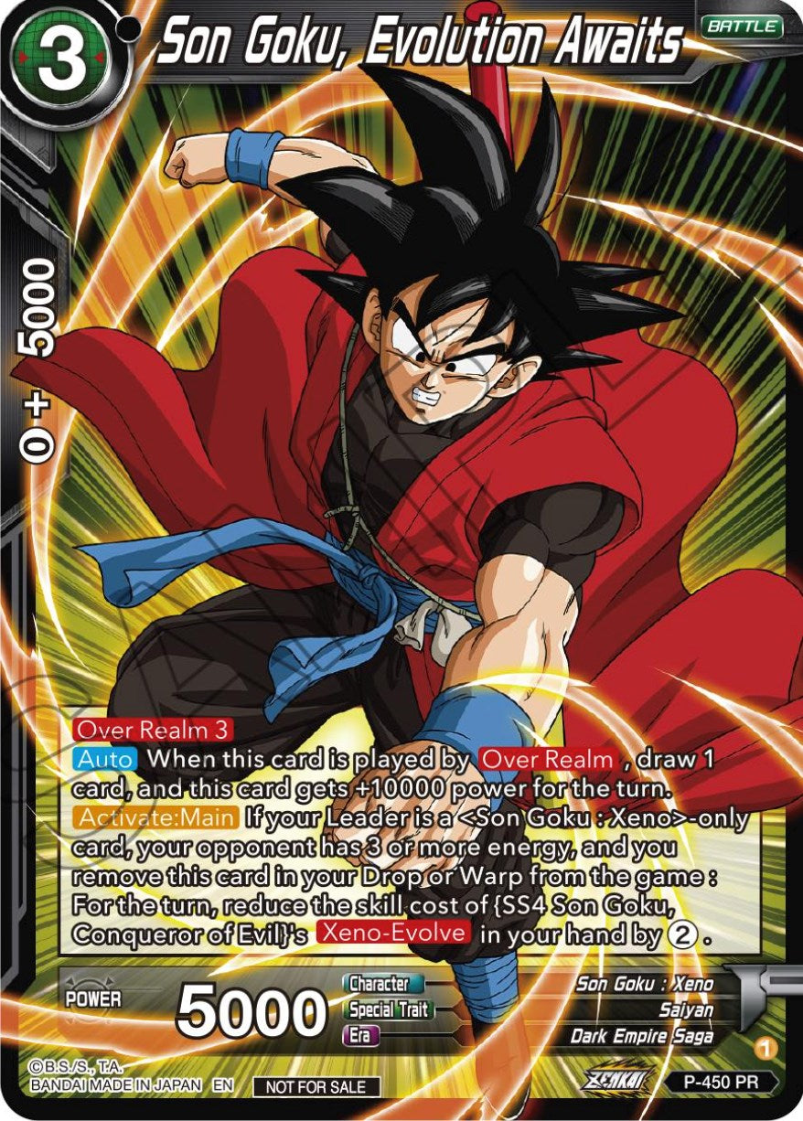 Son Goku, Evolution Awaits (P-450) [Tournament Promotion Cards] | Arkham Games and Comics