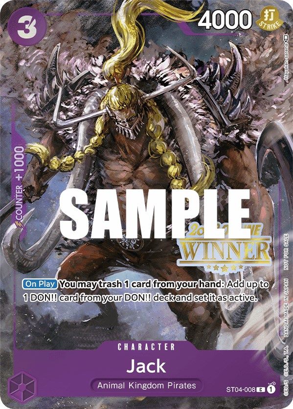 Jack (Online Regional 2023) [Winner] [One Piece Promotion Cards] | Arkham Games and Comics