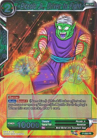 Piccolo Jr., Driven to Fight (P-058) [Promotion Cards] | Arkham Games and Comics