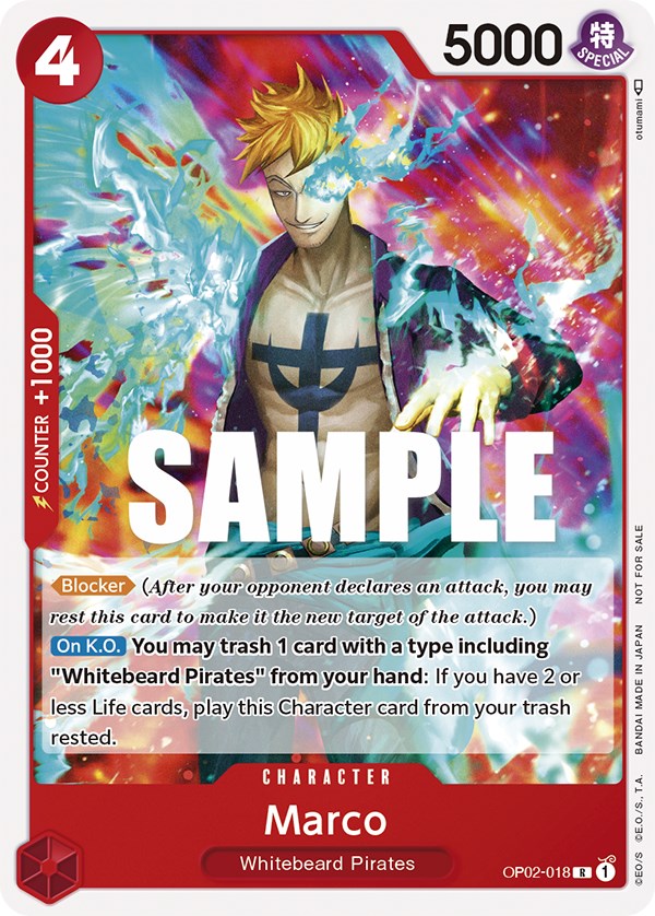 Marco (Promotion Pack 2023) [One Piece Promotion Cards] | Arkham Games and Comics