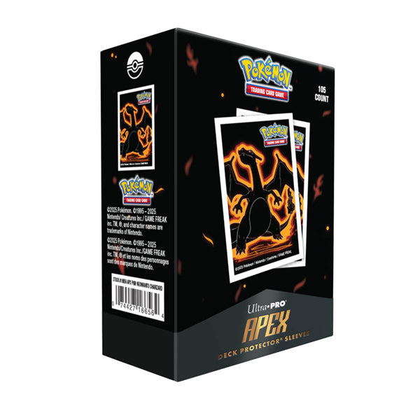 Deck Protectors: Pokemon Apex- Neon Kanto- Charizard (105ct) | Arkham Games and Comics
