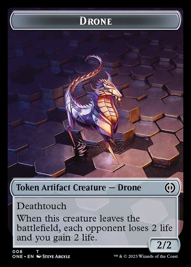 Drone Token [Phyrexia: All Will Be One Tokens] | Arkham Games and Comics