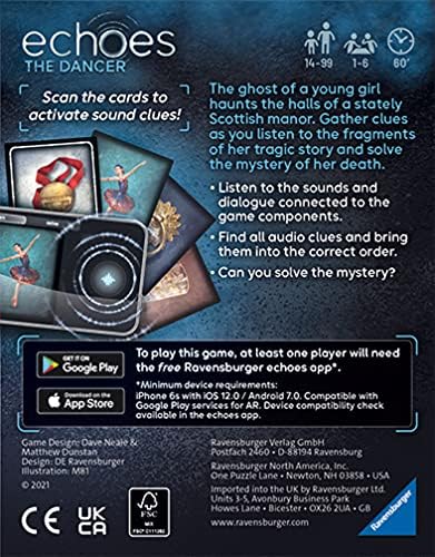 Ravensburger Echoes: The Dancer – A Thrilling and Immersive Audio Mystery Game | Arkham Games and Comics