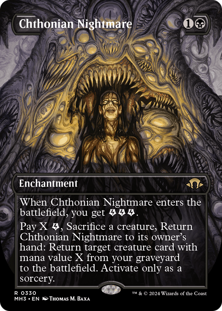 Chthonian Nightmare (Borderless) [Modern Horizons 3] | Arkham Games and Comics