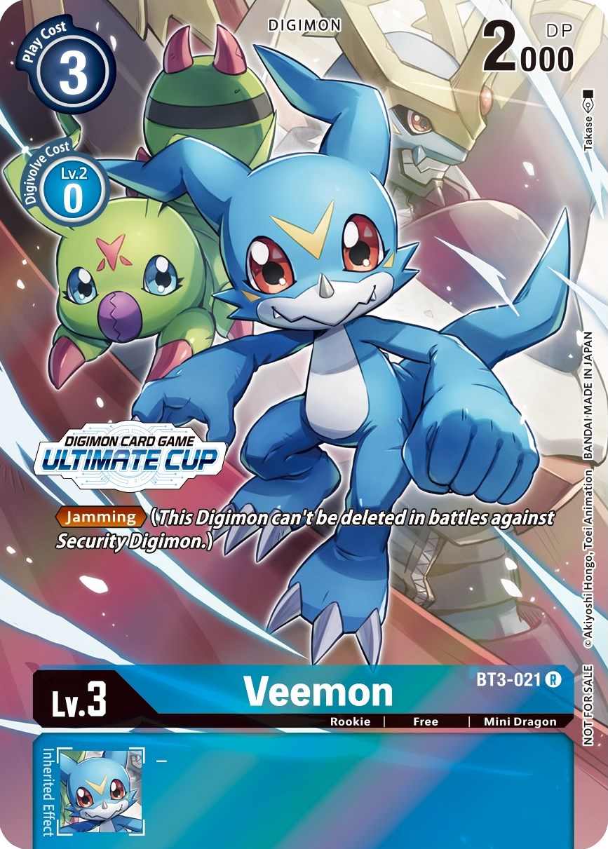 Veemon [BT3-021] (April Ultimate Cup 2022) [Release Special Booster Promos] | Arkham Games and Comics