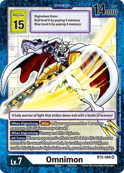 Omnimon [BT5-086] (Across Time Box Promo) [Battle of Omni Promos] | Arkham Games and Comics