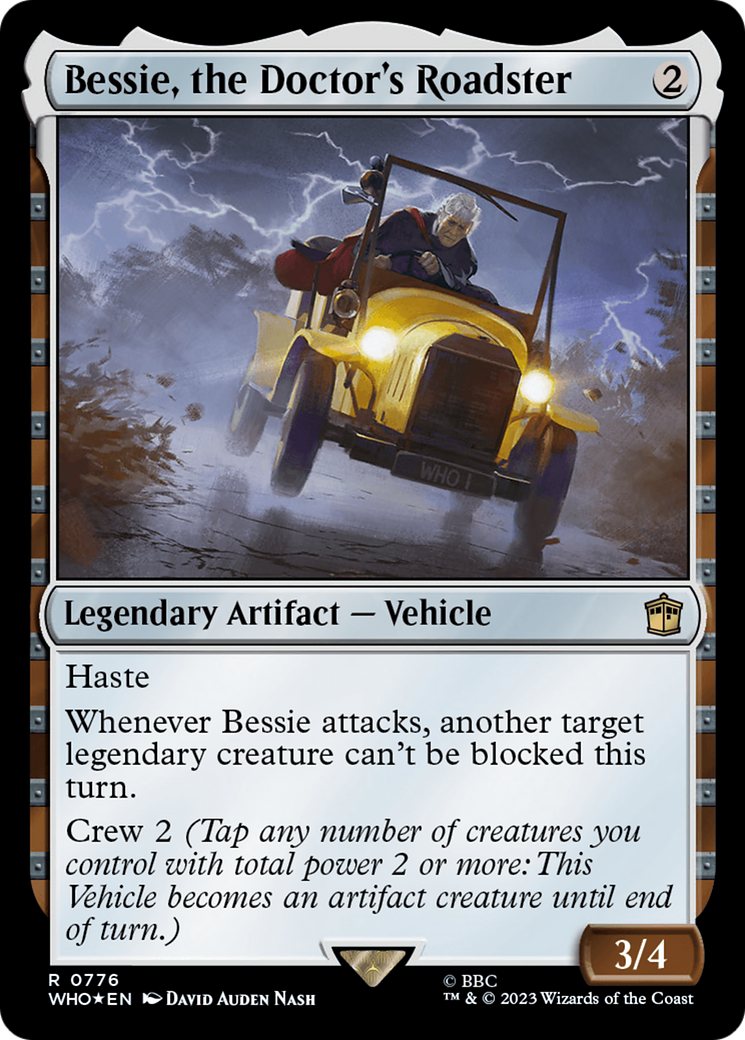 Bessie, the Doctor's Roadster (Surge Foil) [Doctor Who] | Arkham Games and Comics