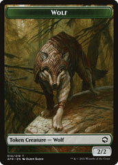 Wolf // Boo Double-Sided Token [Dungeons & Dragons: Adventures in the Forgotten Realms Tokens] | Arkham Games and Comics