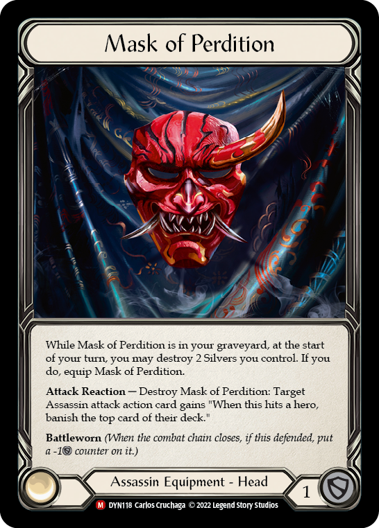 Mask of Perdition [DYN118] (Dynasty)  Cold Foil | Arkham Games and Comics