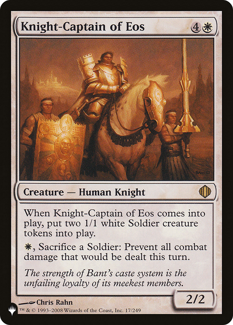 Knight-Captain of Eos [The List] | Arkham Games and Comics