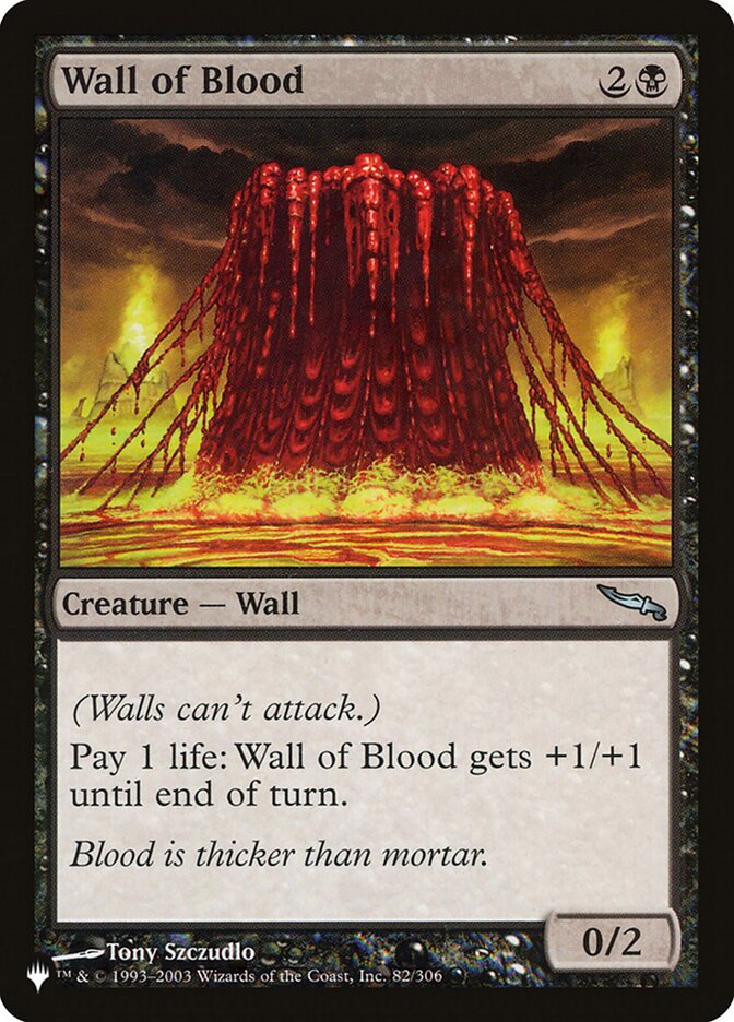 Wall of Blood [The List] | Arkham Games and Comics
