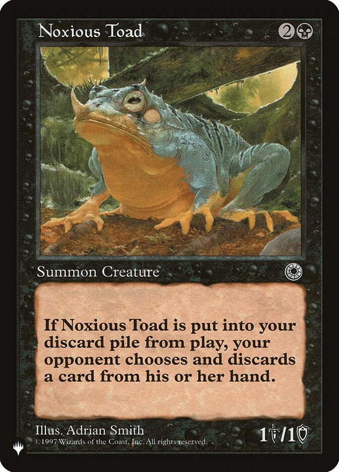 Noxious Toad [The List] | Arkham Games and Comics