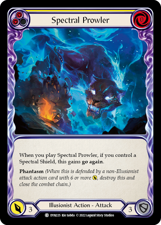 Spectral Prowler (Yellow) [DYN225] (Dynasty)  Rainbow Foil | Arkham Games and Comics