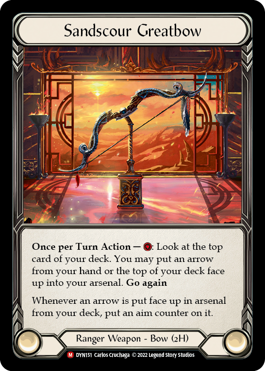 Sandscour Greatbow [DYN151] (Dynasty)  Rainbow Foil | Arkham Games and Comics